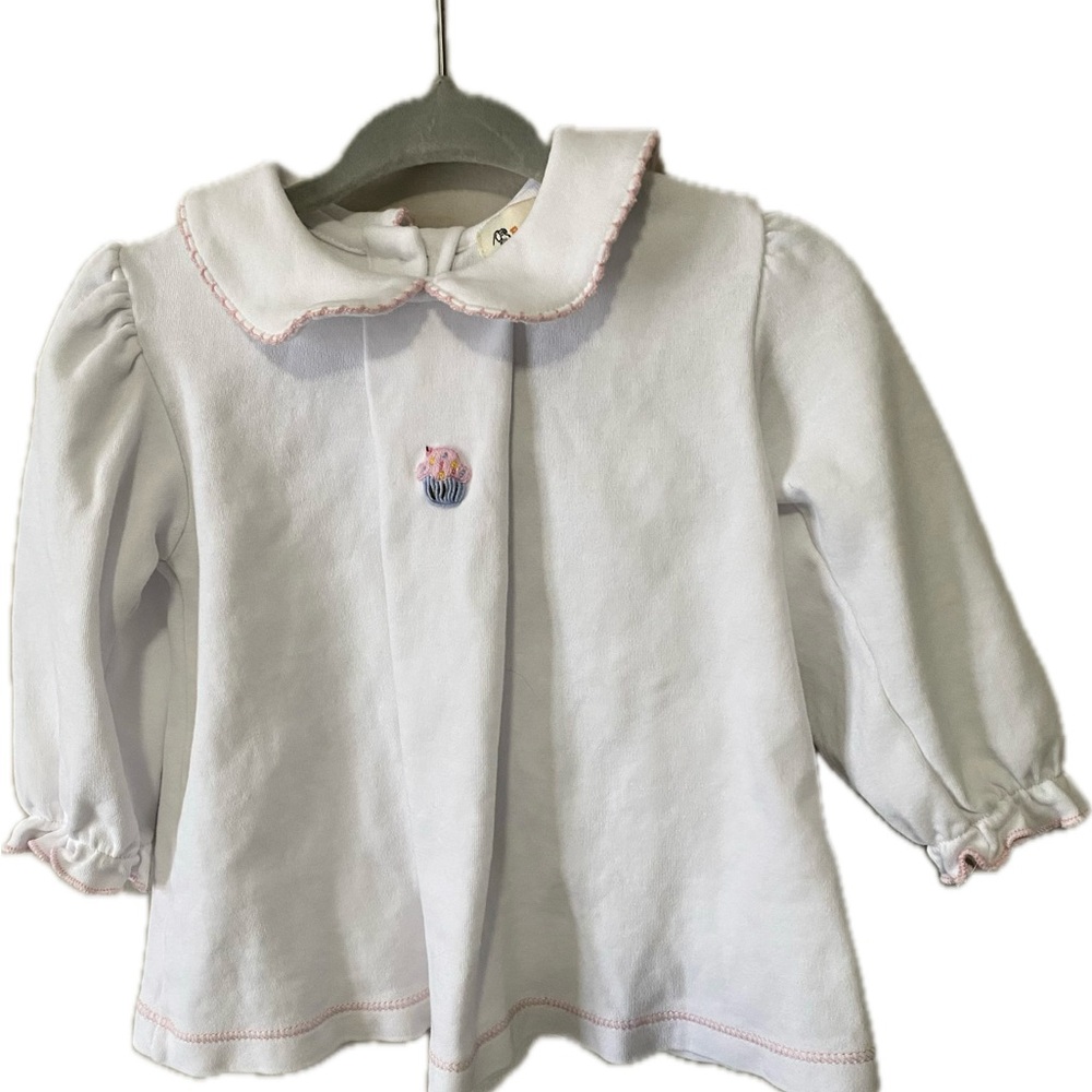 18m Embroidered Cupcake Blouse